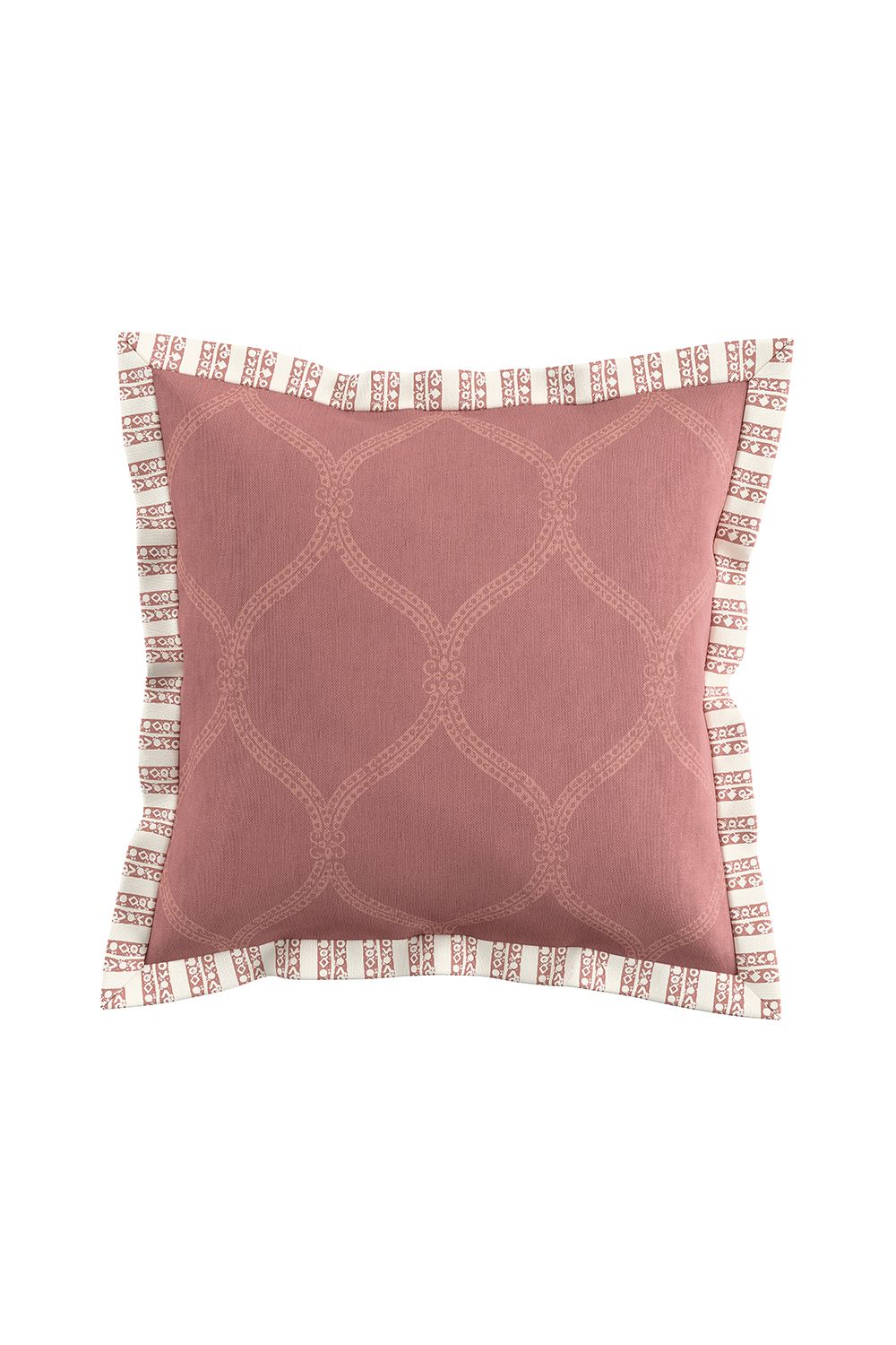 Sanderson 'Jamilia' Cotton Cushion in Pink