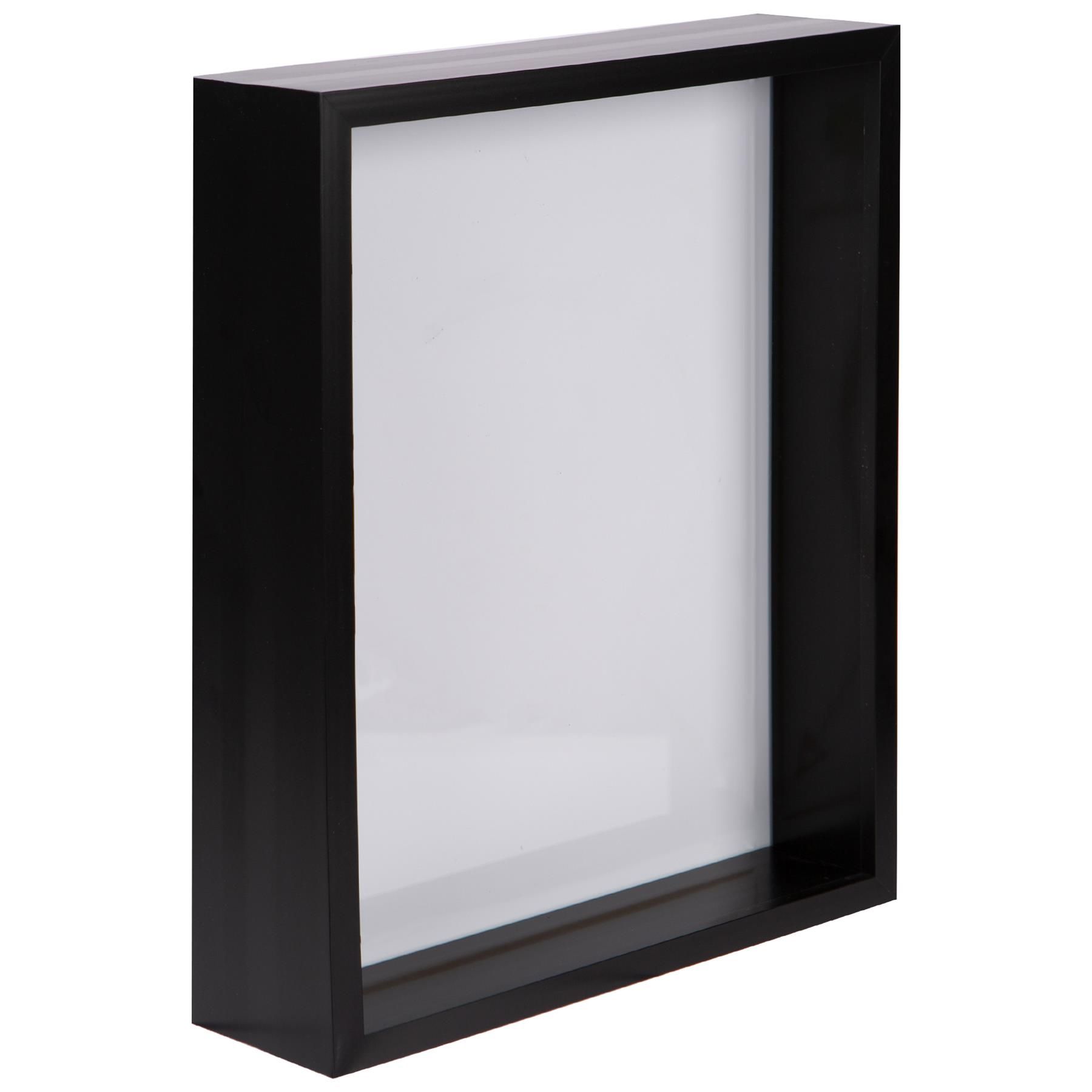 Nicola Spring 3D Deep Box Photo Frame - 8 x 10" - Pack of 1 in Black