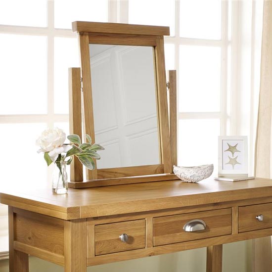 Woburn Wooden Mirror In Oak
