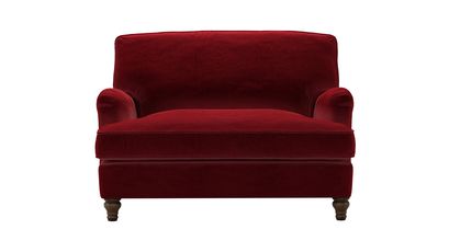 Bluebell Loveseat Sofabed in Claret Cotton Matt Velvet - sofa.com
