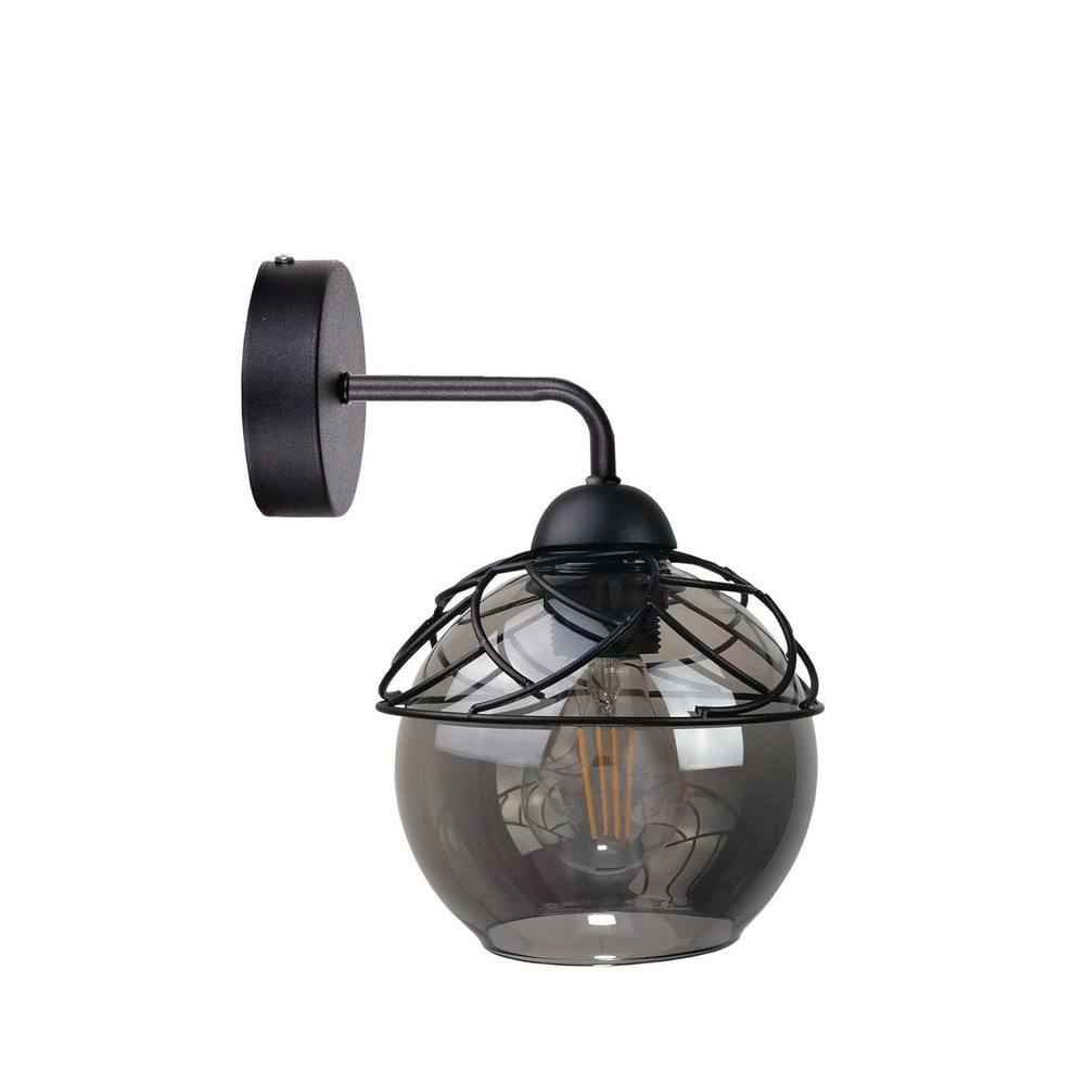 Netlighting Mera Dome Wall Lamp Black 23cm 1x E27