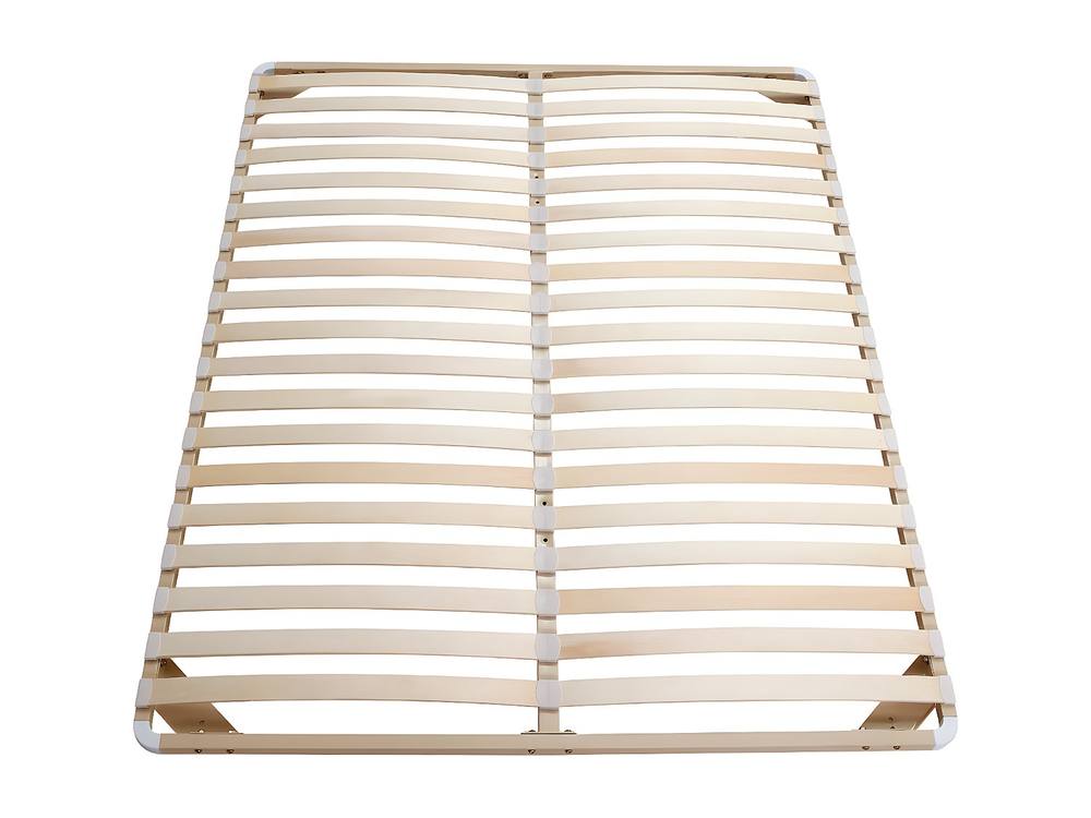 Vente-unique Slatted Bed Frame To Assemble - 140 X 190 Cm - 2 X 19 Slats - Without in Beige