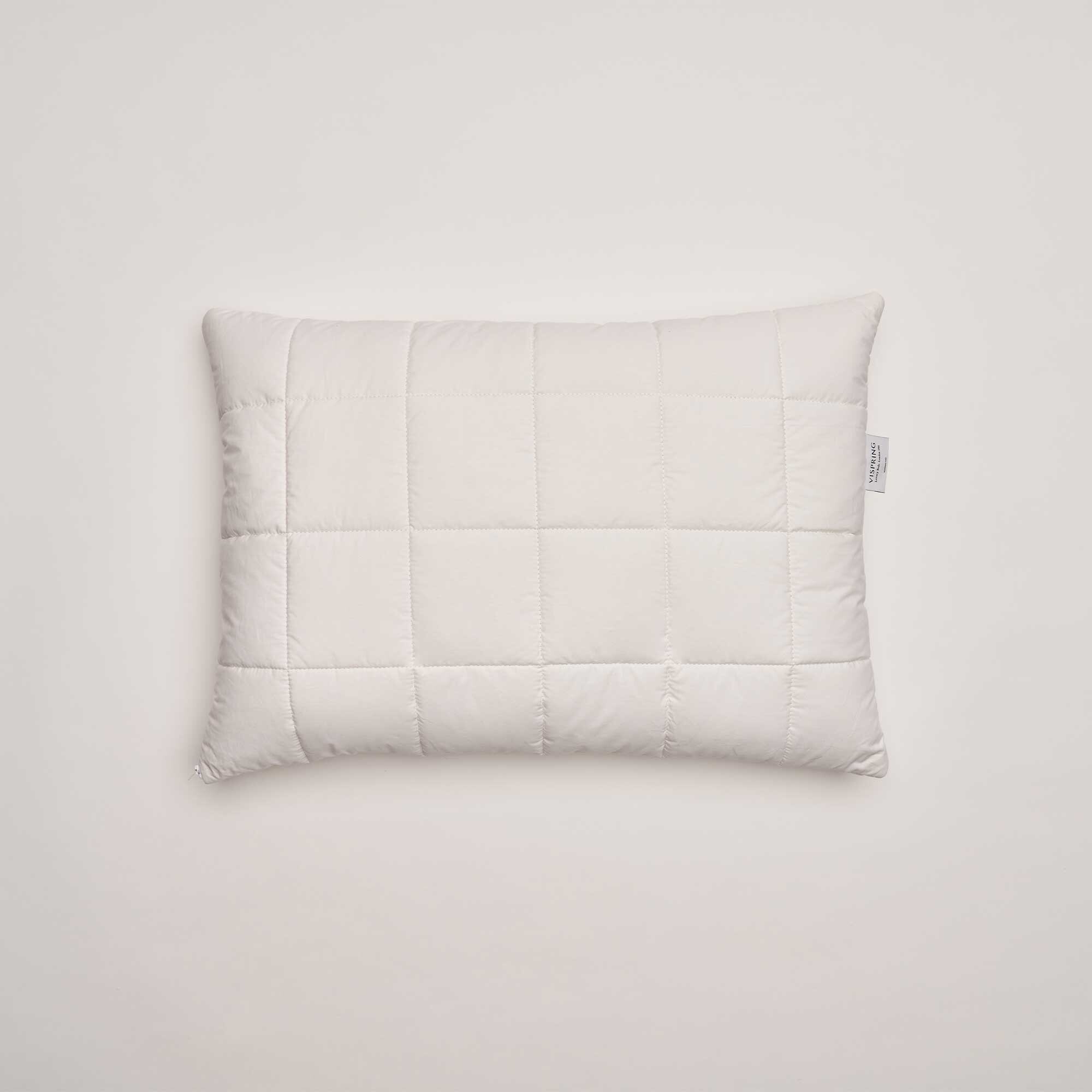 Vispring Wool Pillows75x50, White Fabric | Barker & Stonehouse
