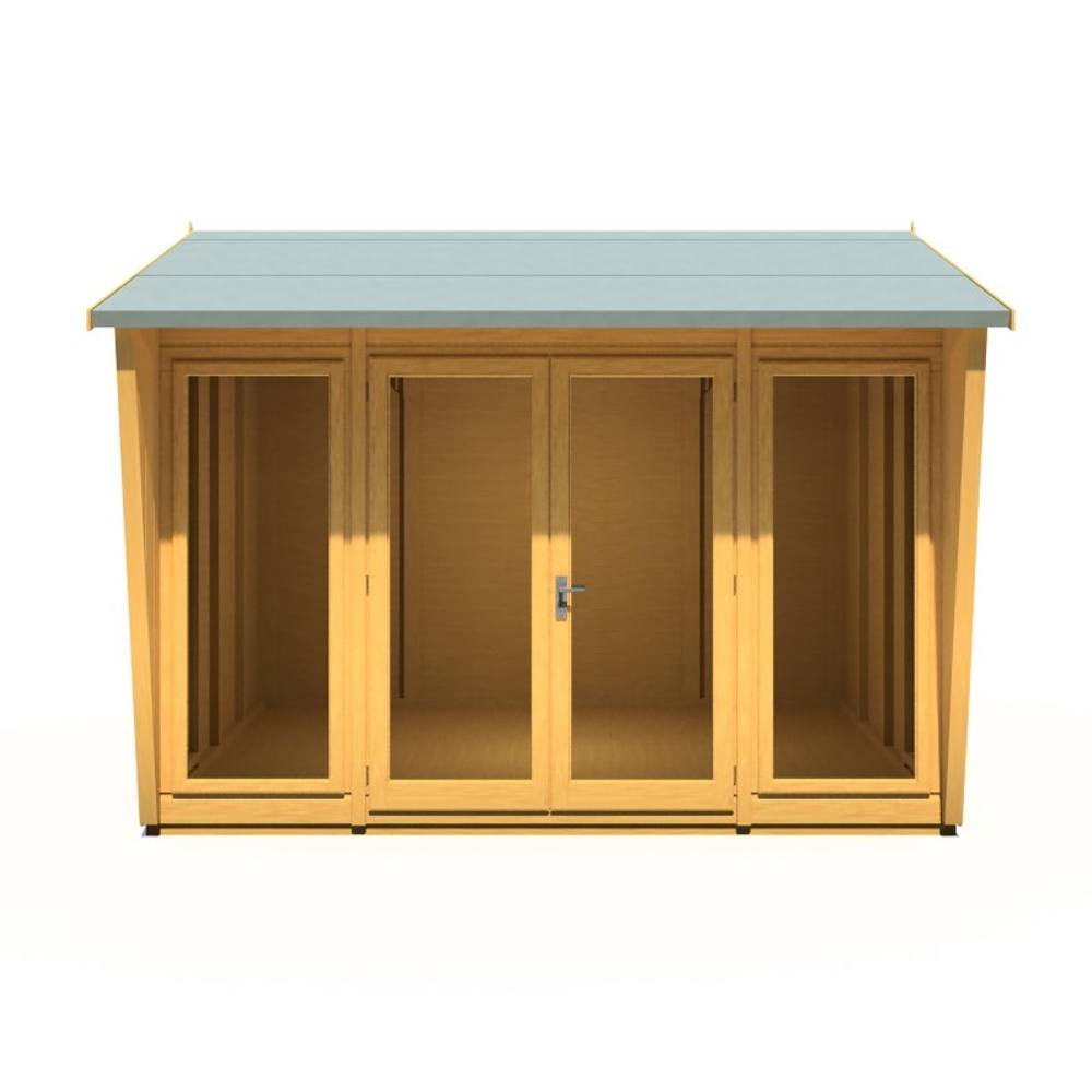 Shires Burghclere 10 x 8 Feet Summerhouse - L294.3 x W320.8 x H241 cm in Light Brown