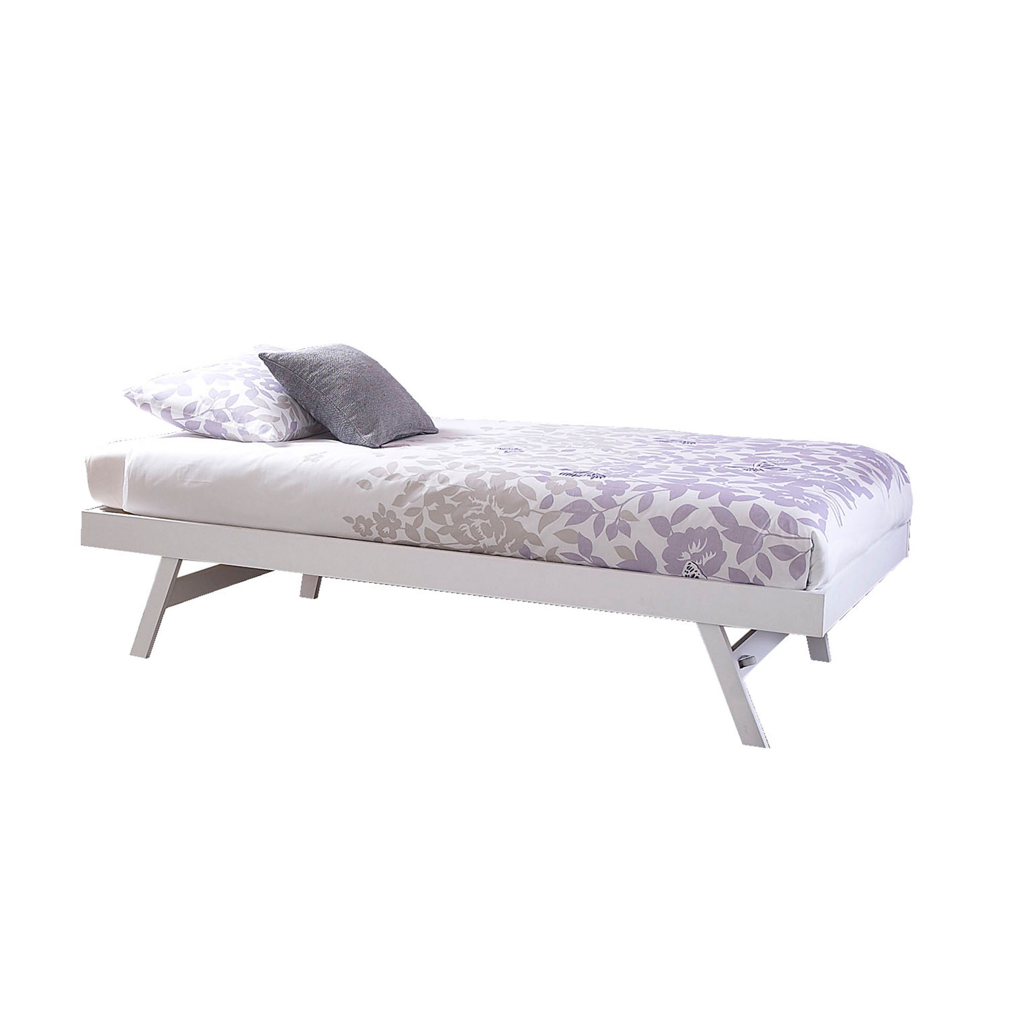 Madrid White Wooden Trundle White