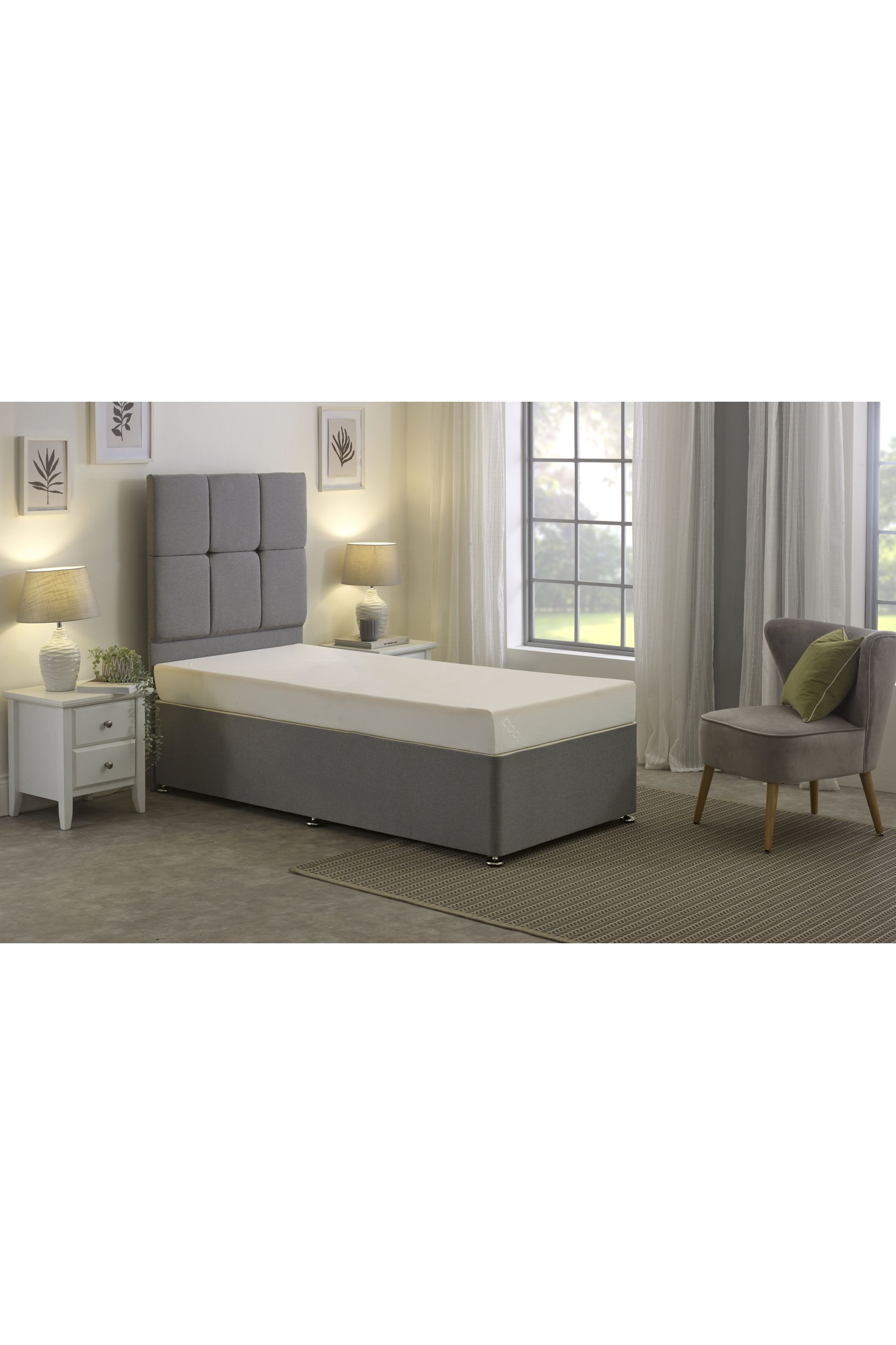 eXtreme Comfort Ltd Memory Foam All Foam Mattress with Coolflex Zip Cover in White