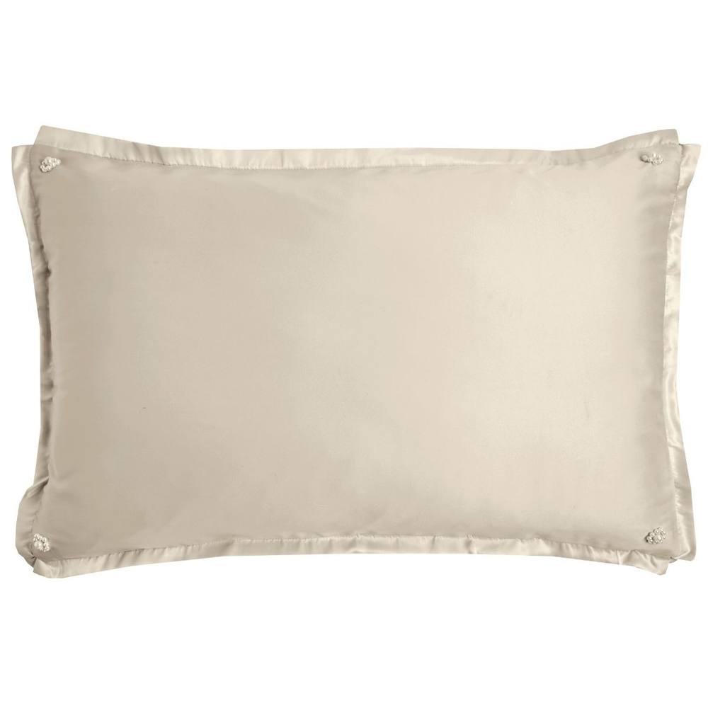 Smart Living Caprice Polycotton Soft & Breathable Pillowcase Pair in Ivory