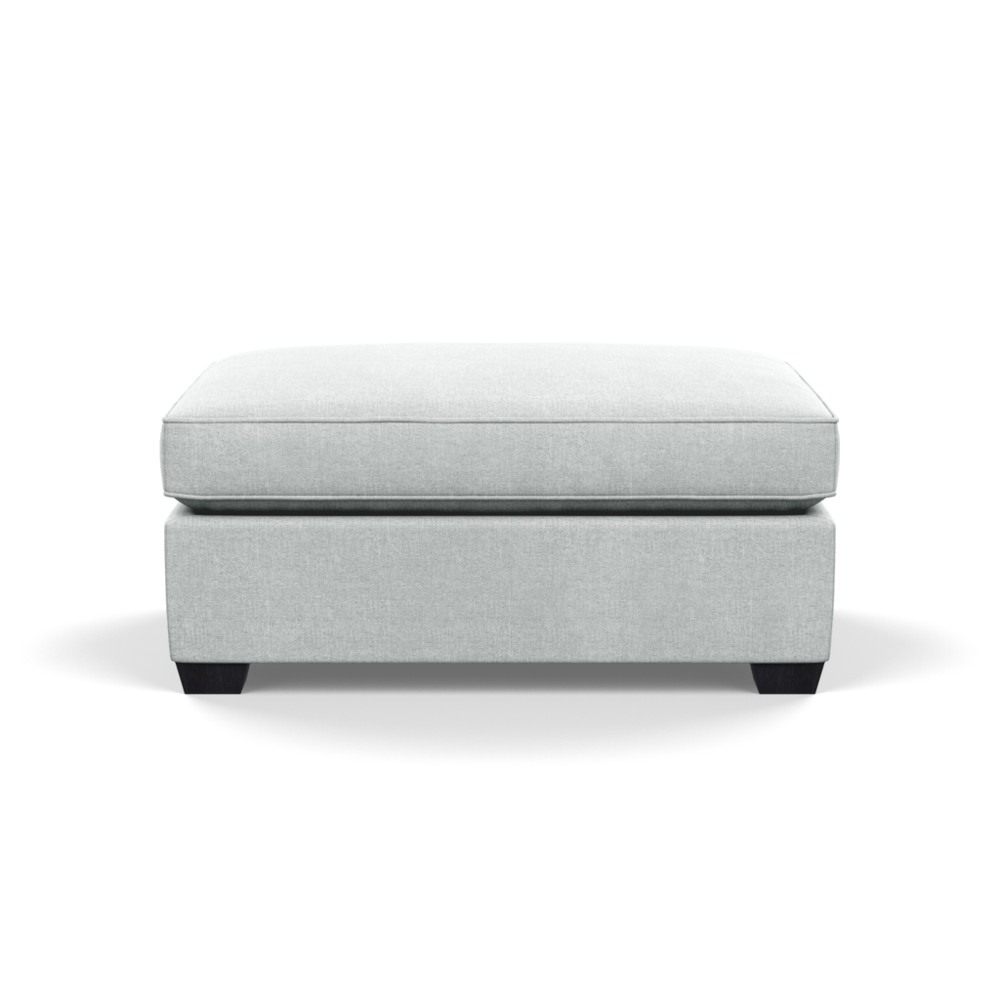 Heal's Torino Footstool Broad Weave Tin Black Feet