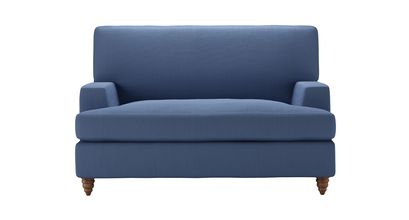 Isla Loveseat Sofabed in Oxford Blue Brushed Linen Cotton - sofa.com