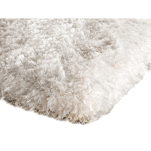 Plush Hand Woven Rug  White