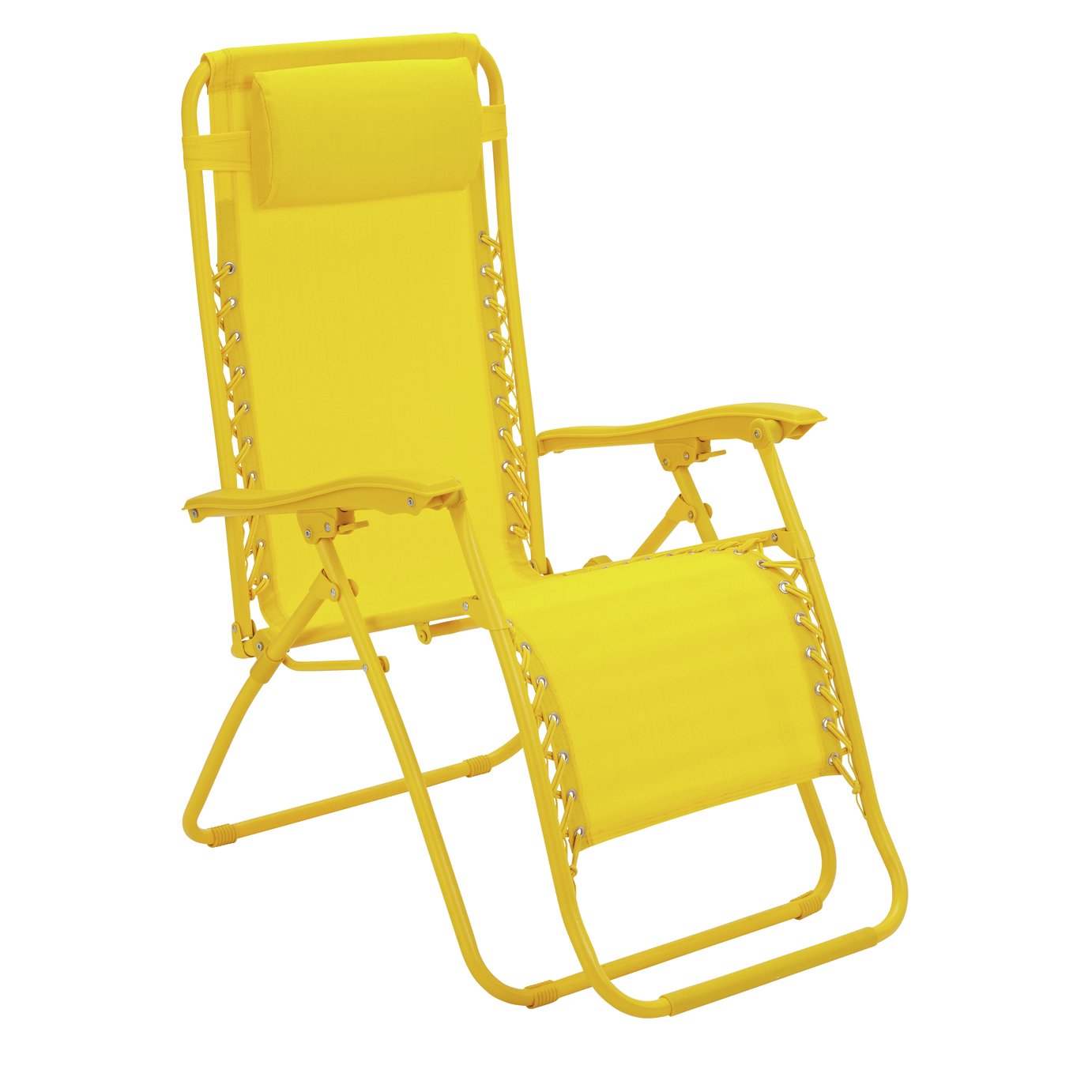 Argos Home Zero Gravity Sun Lounger - Yellow