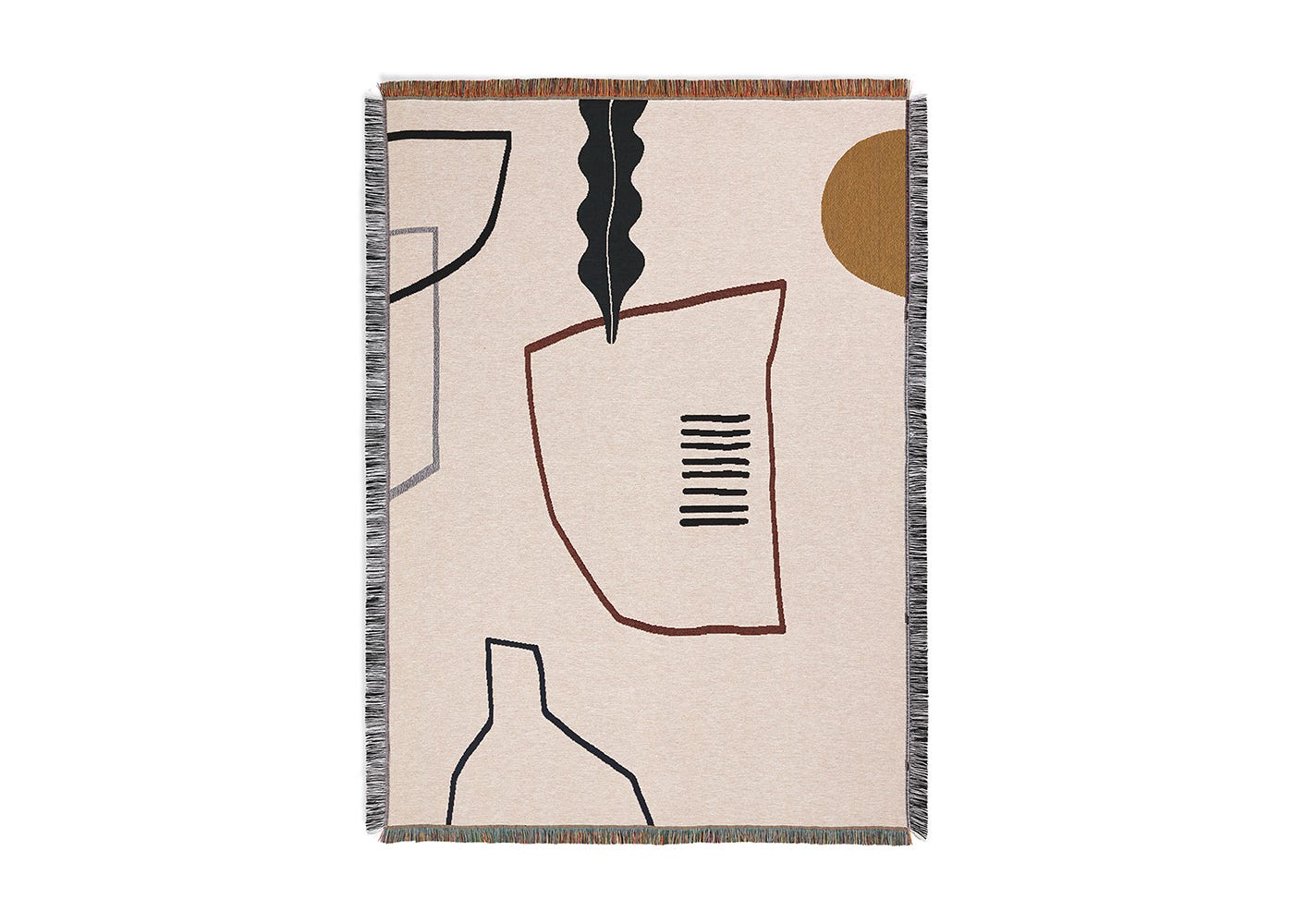 ferm LIVING Mirage Blanket Off White