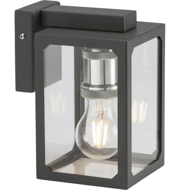 Netlighting E27 Wall Lantern Anthracite 230V IP23 in Black