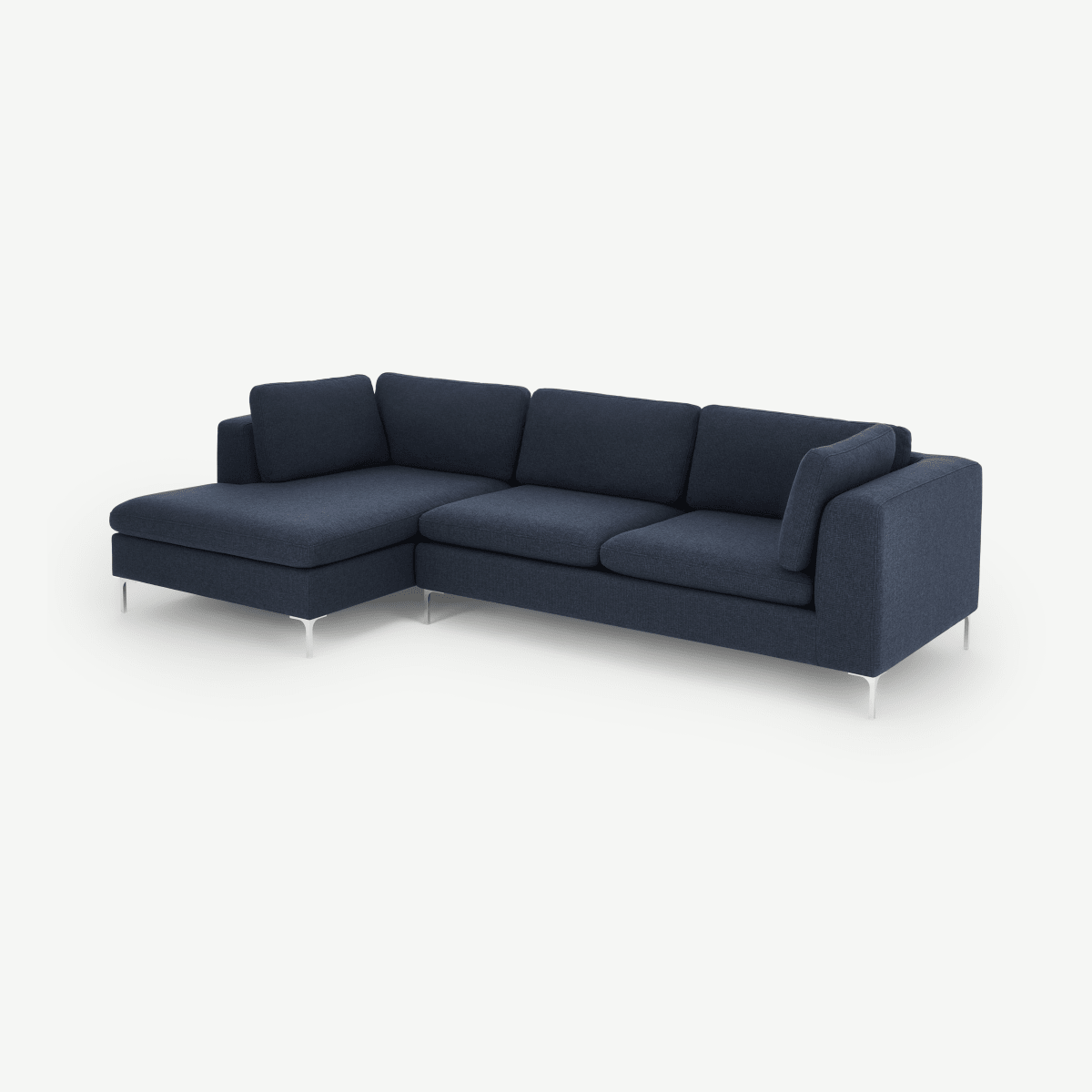 Monterosso Left Hand Facing Chaise End, Storm Blue Fabric
