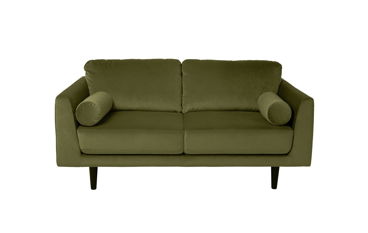 Habitat Jackson 2 Seater Velvet Sofa - Green
