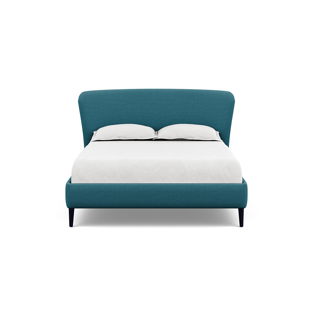 Heal's Darcey Bed King Brushed Cotton Cadet Black Feet