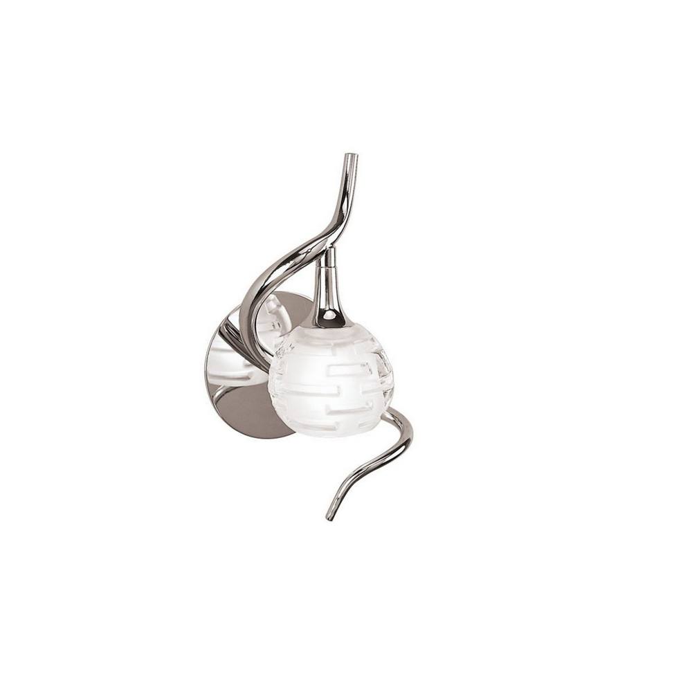 Netlighting Dali Wall Lamp Switched 1 Light G9 Polished Chrome in Silver