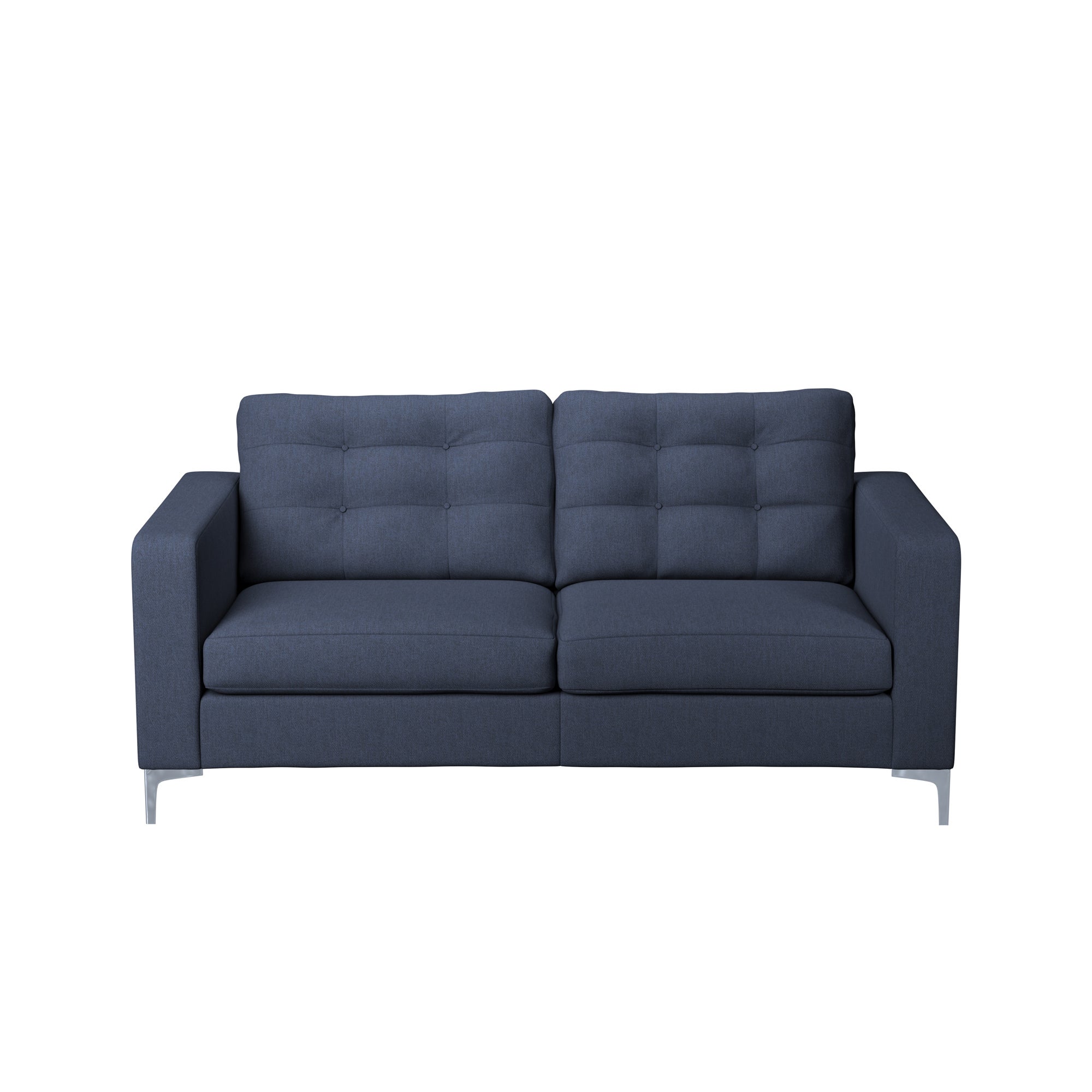 Hackney Herringbone 3 Seater Sofa Dark Blue