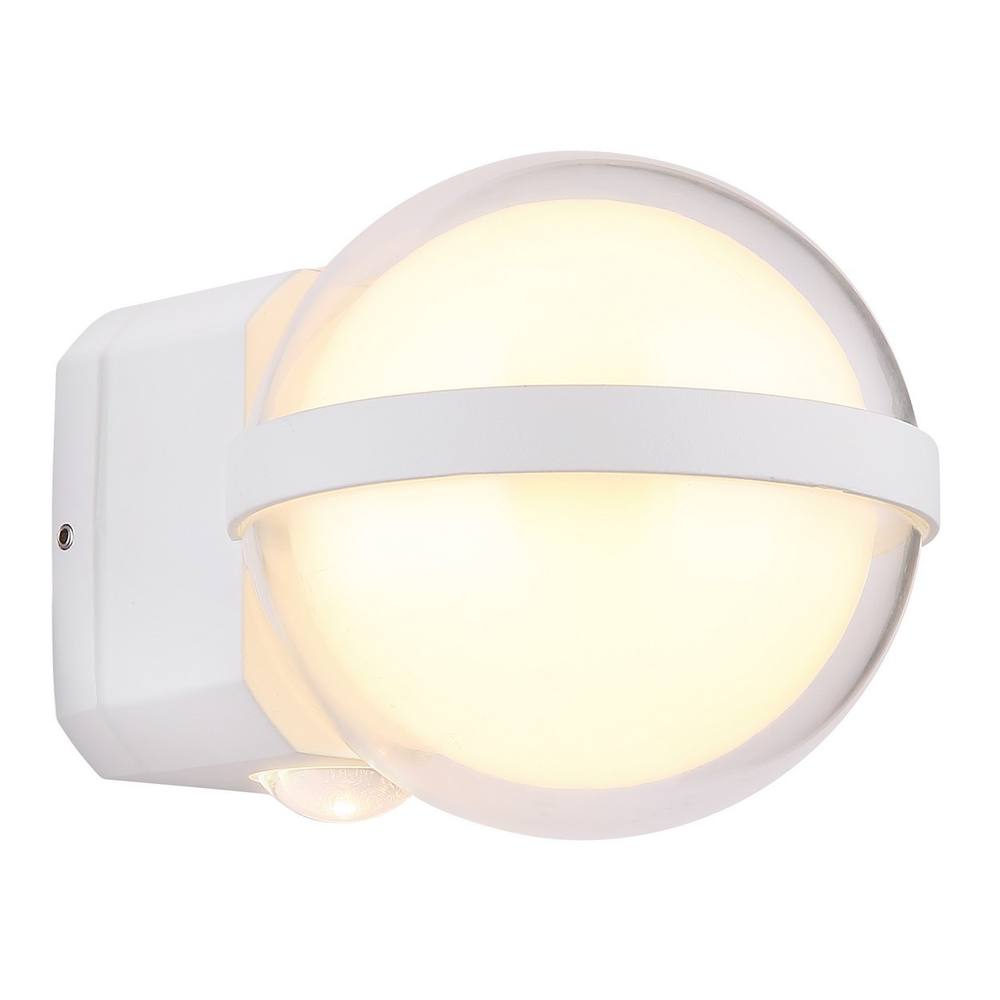 Netlighting Illi Outdoor Globe Wall Lamp White Matt IP54 LED 3000K