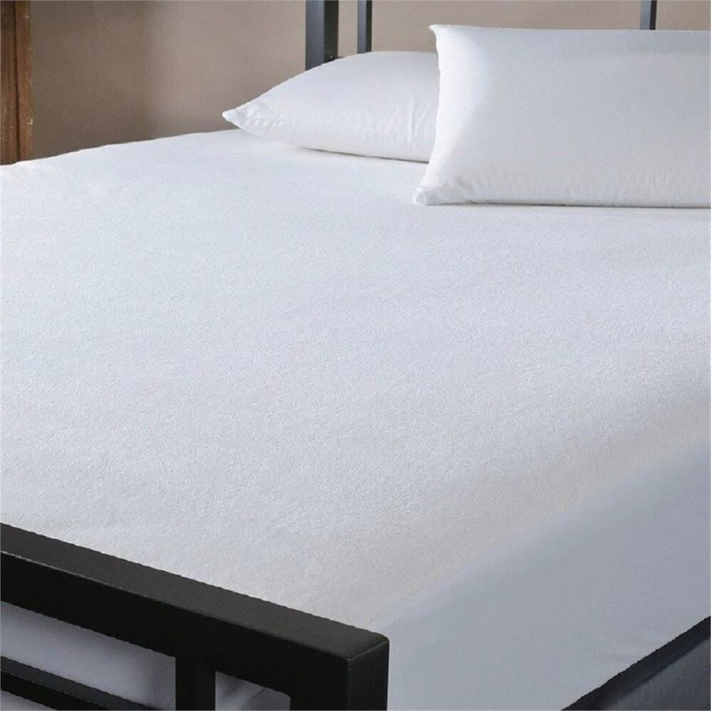 Nordara Waterproof Terry Towelling Mattress Protector in White