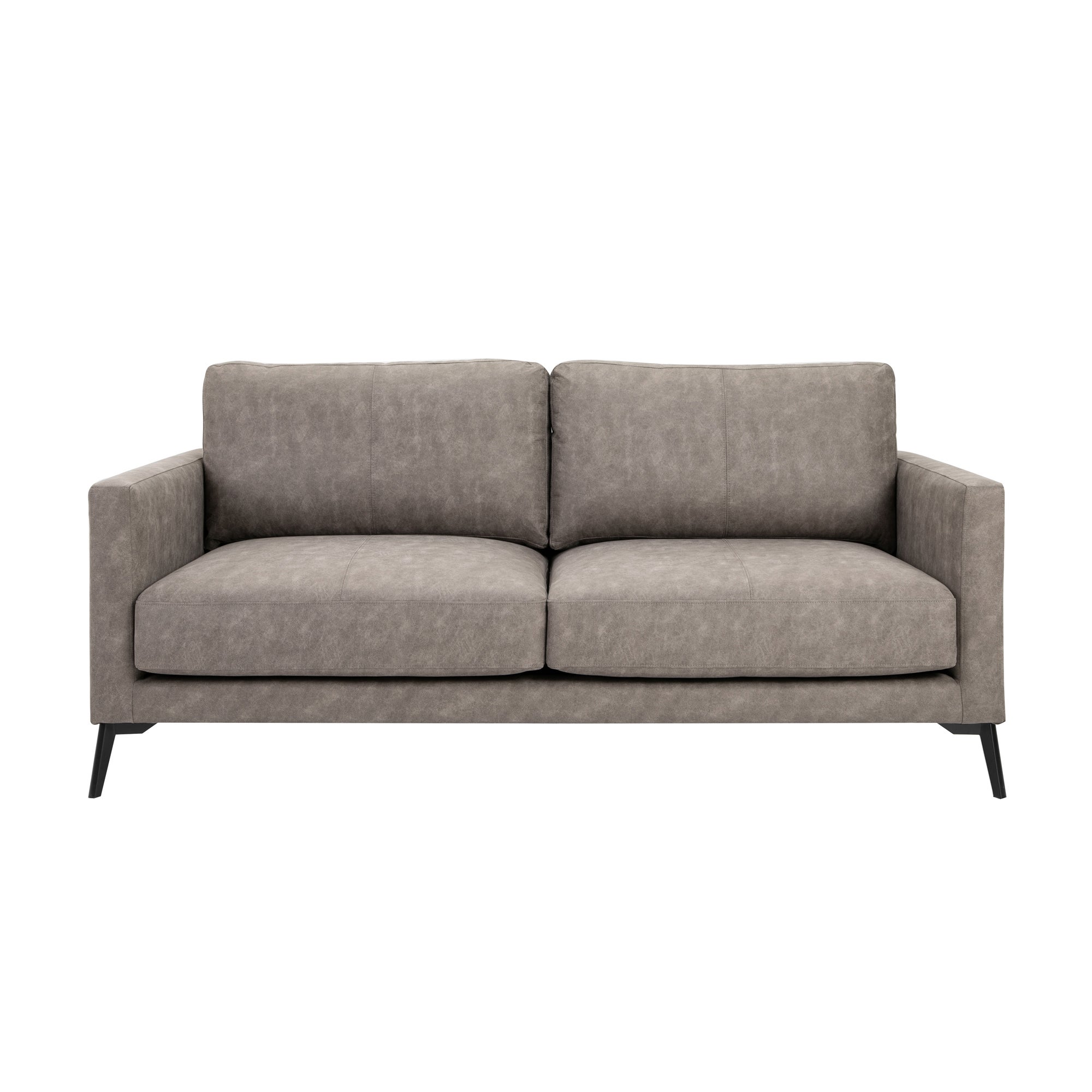 Frey PU Leather 2 Seater Sofa - Grey Grey