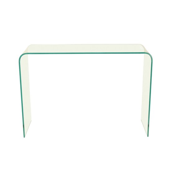 Azuria Clear Glass Finish Console Table