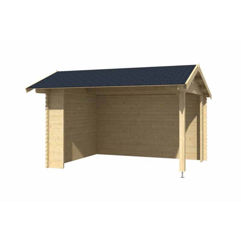 Lasita Maja Ltd Kirian 300-Log Cabin, Garden Room, Home Office - L420xW389.4xH273.6 cm in Light Brown 2