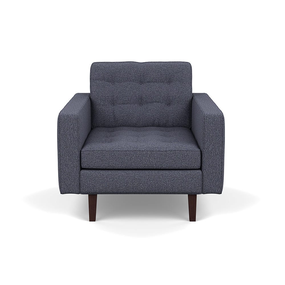 Heal's Hepburn Armchair Loop Boucle Navy Black