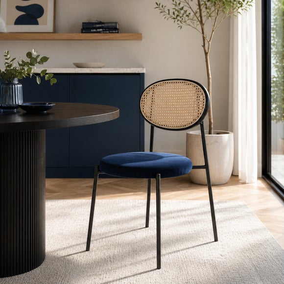 Fusion Living Paris Velvet Dining Chair