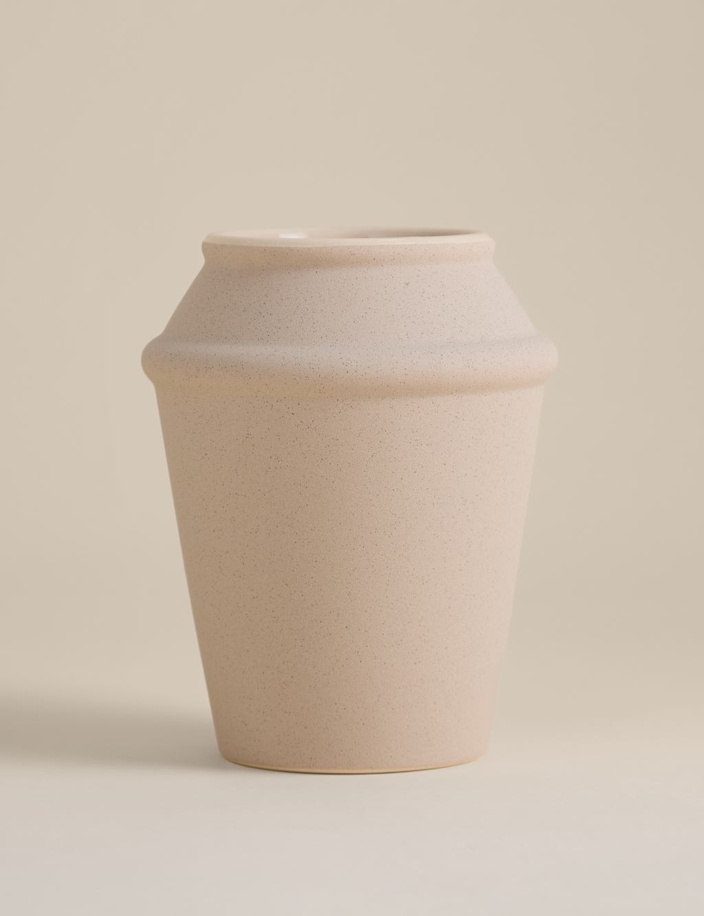 M&S Angled Ceramic Vase White