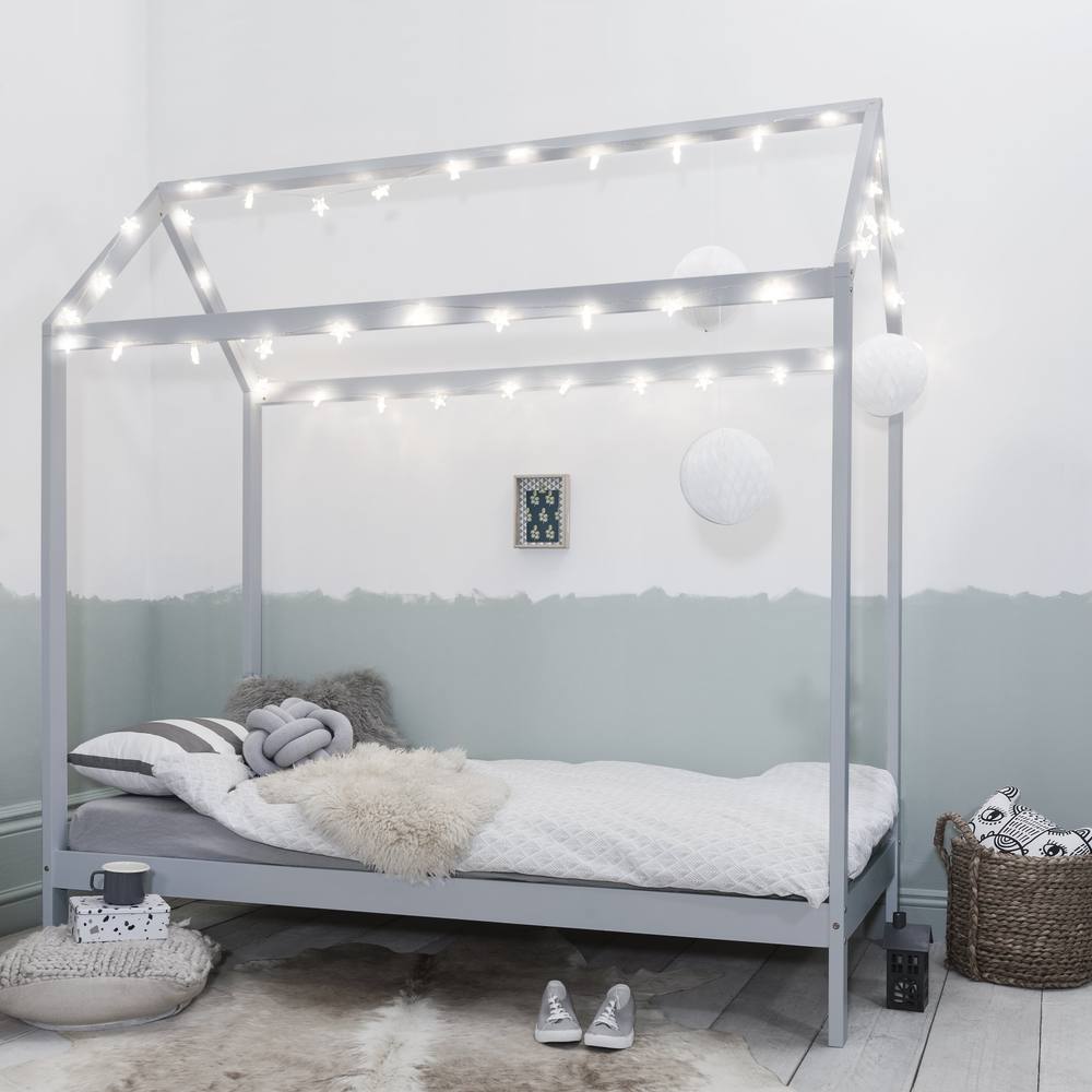 Nöa and Nani Jansen Scandinavian Single Bed Frame in Silk Grey