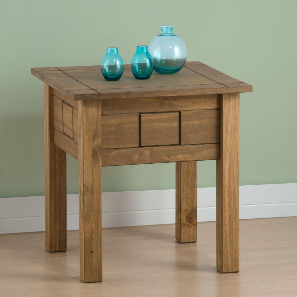 Santiago Pine Lamp Table