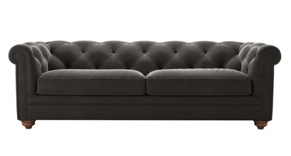 Patrick 3 Seat Sofabed in Battleship Grey Smart Cotton - sofa.com