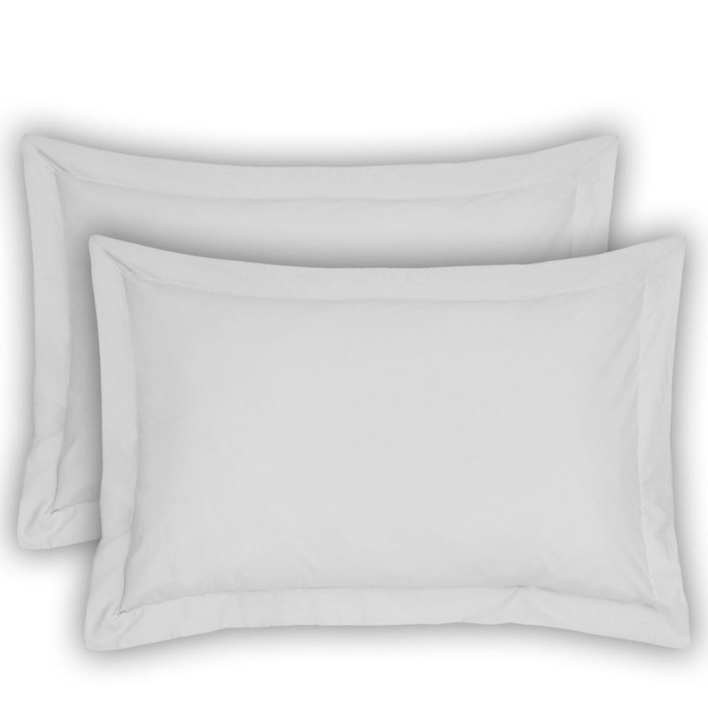 Smart Living Polycotton Oxford Pillowcase Pair Pack 48cm x 74cm in White