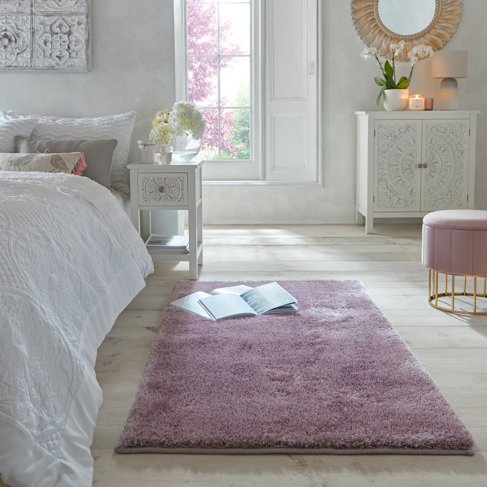 Indulgence Shaggy Rug Purple