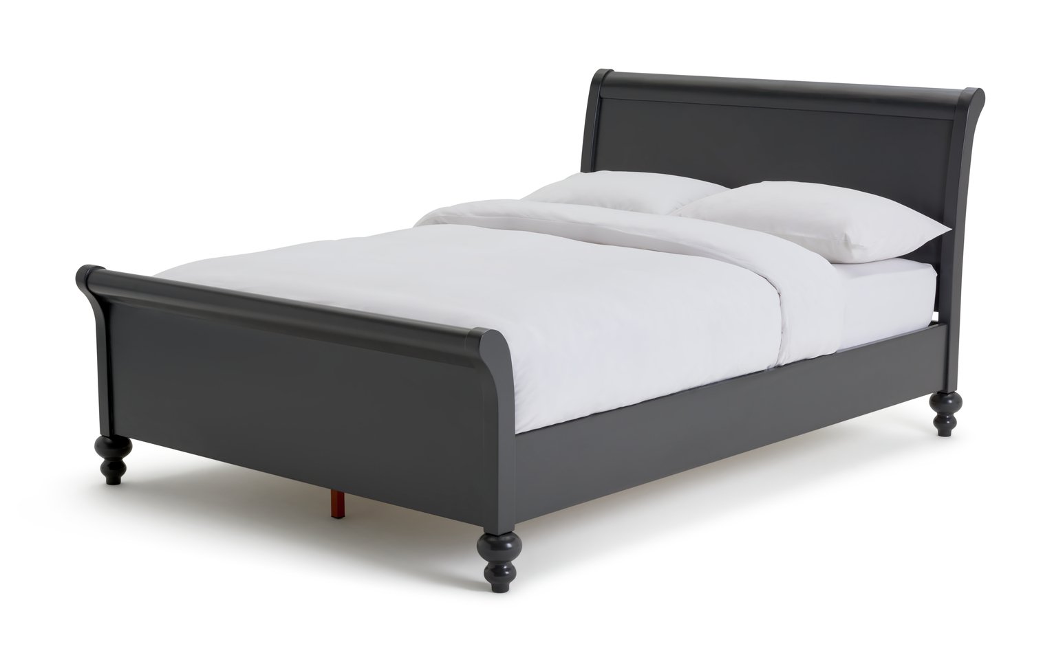 Habitat Vermont Double Bed Frame - Charcoal