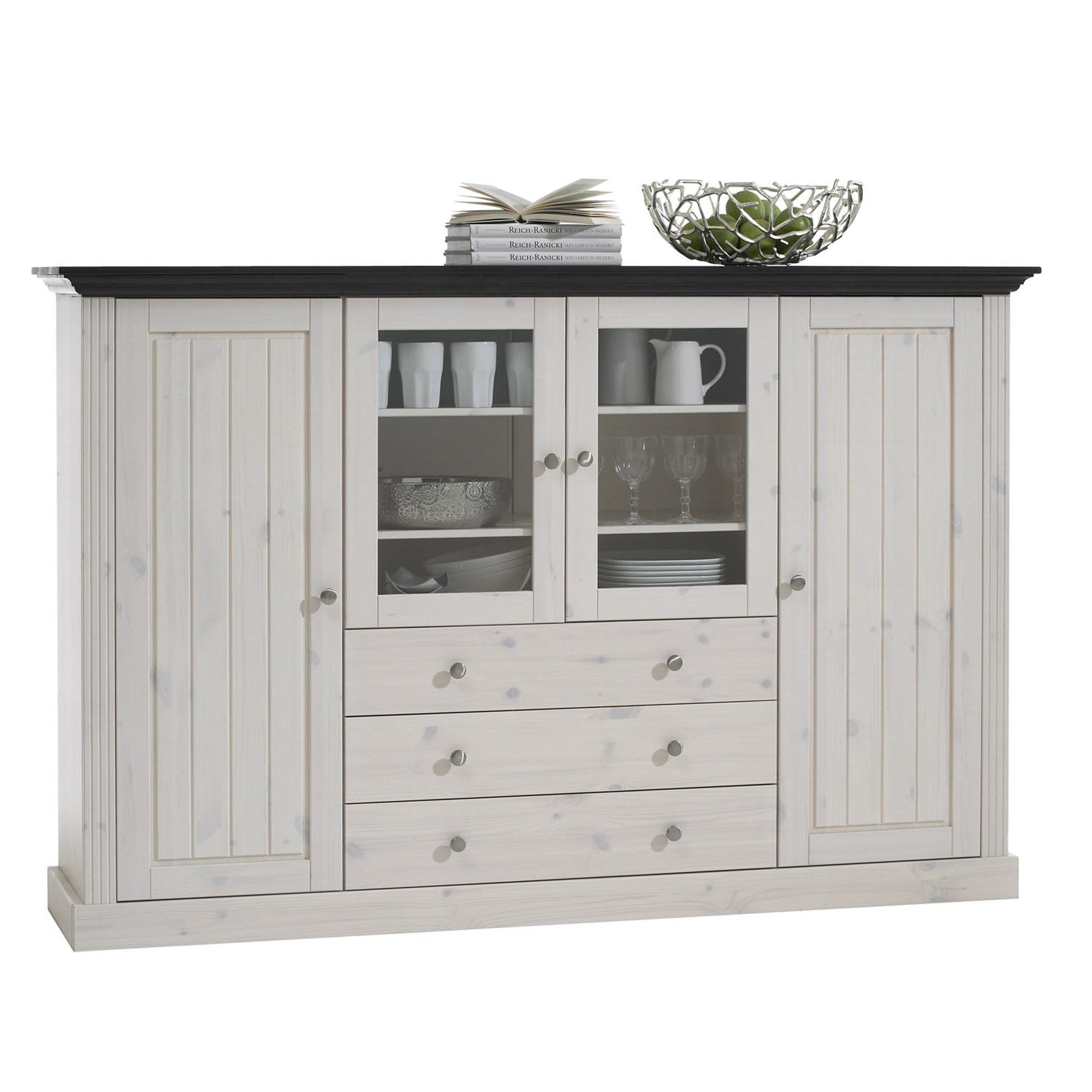Monaco White Glazed Sideboard White