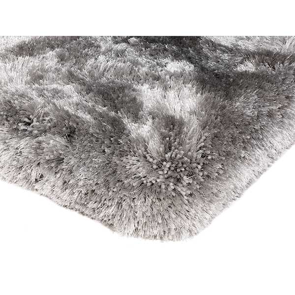 Plush Hand Woven Rug  Silver