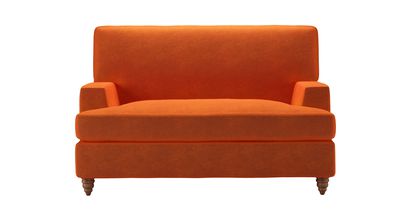 Isla Loveseat Sofabed in Paprika Smart Velvet - sofa.com