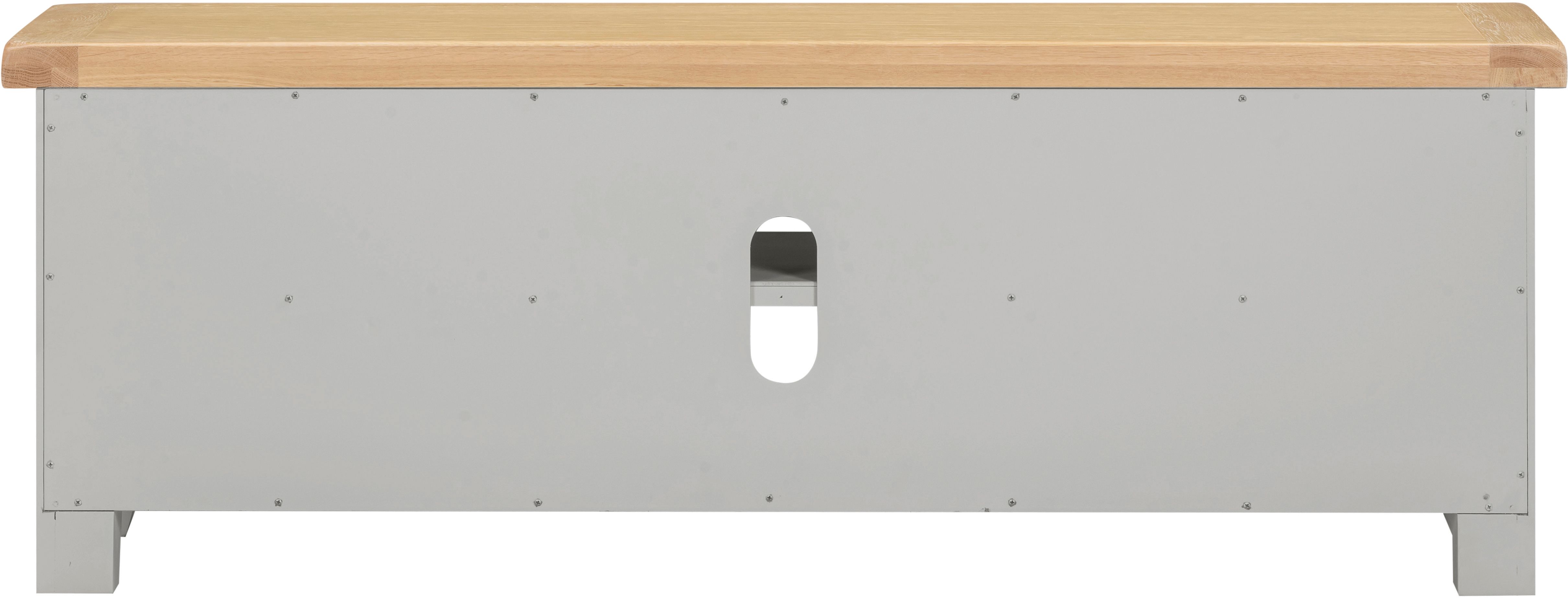 Seconique Windsor Straight TV Unit (Fully Assembled) in Light Grey 5