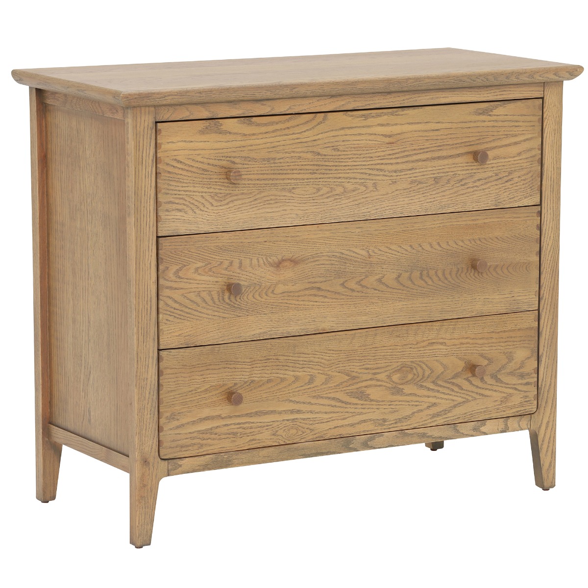 Runswick 3 Drawer Chest, Oak