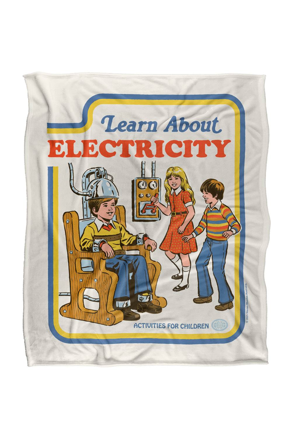 Steven Rhodes Learn About Electricity Silky Super Soft Throw Blanket