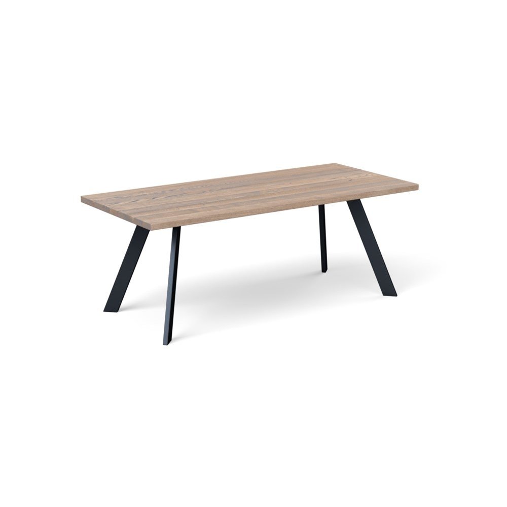 Heal's Madrid Table 280x100cm Grey Oak Straight Edge Not Filled