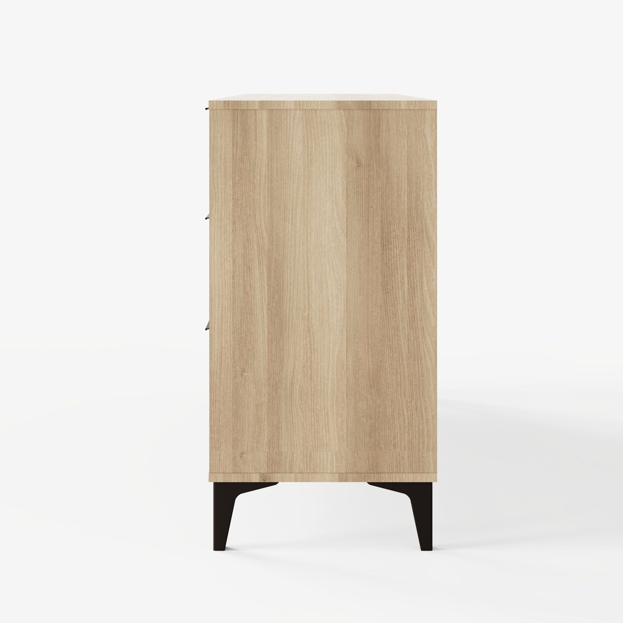 GFW Ezra 3+3 Drawer Chest of Drawers Oak in Light Oak 6