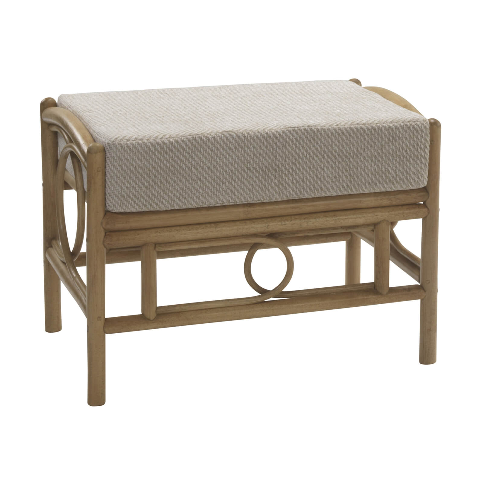 Madrid Footstool In Jasper