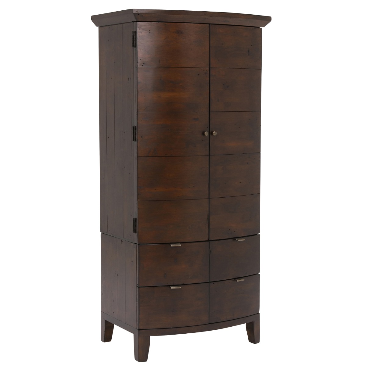 Navajos Reclaimed Wood Small Wardrobe, Chestnut