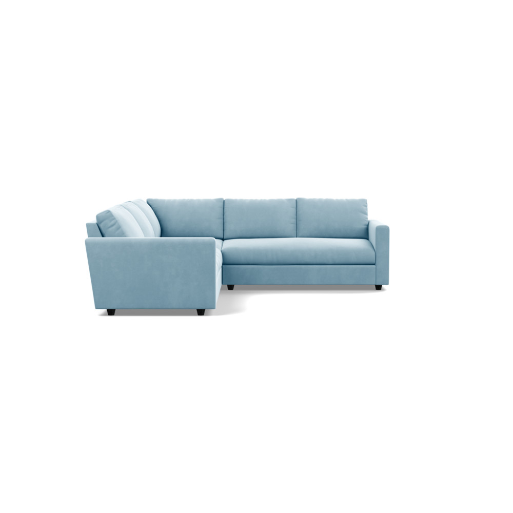 Heal's Nimbus II Large Corner Sofa Varese Velvet Sky