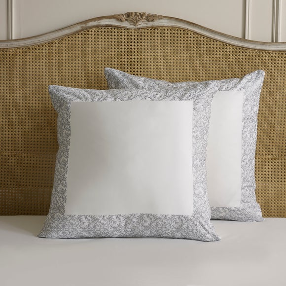 Dorma Elmley Embroidered 100% Cotton Pillow Sham