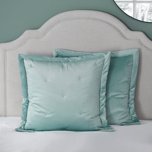 Dorma Burford Velvet Seafoam Pillow sham