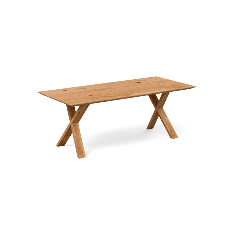 Heal's Oslo Table 220x100cm Natural Oak Chamfered Edge Filled
